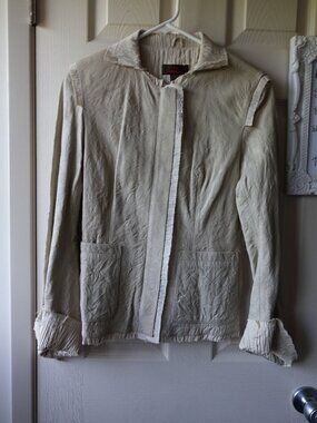 Danier Cream Leather Jacket